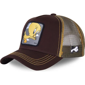 petten-gebogen-bruin-snapback-tit1-tweety-looney-tunes-van-capslab