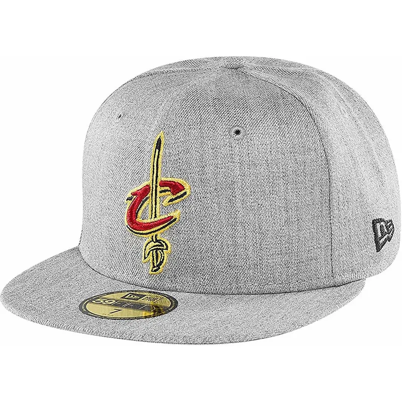 petten-plat-grijs-fitted-59fifty-heather-van-cleveland-cavaliers-nba-van-new-era