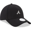 petten-gebogen-zwart-verstelbaar-9forty-melton-van-atlanta-braves-mlb-van-new-era