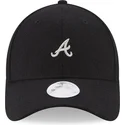 petten-gebogen-zwart-verstelbaar-9forty-melton-van-atlanta-braves-mlb-van-new-era