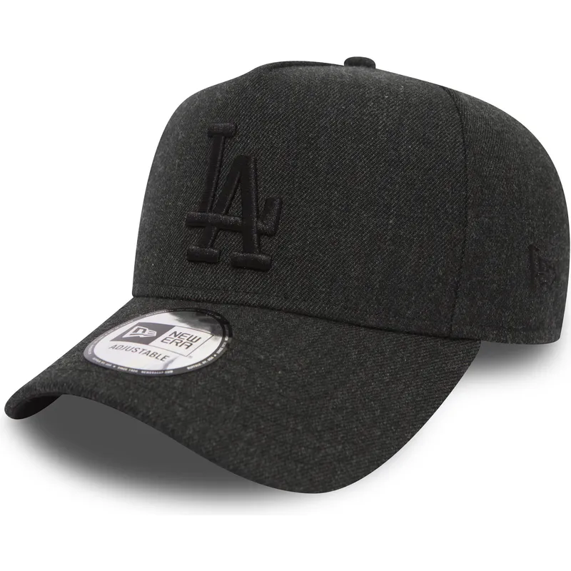 petten-gebogen-zwart-verstelbaar-9forty-seasonal-heather-a-frame-van-los-angeles-dodgers-mlb-van-new-era
