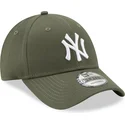 petten-gebogen-groen-verstelbaar-9forty-league-essential-van-new-york-yankees-mlb-van-new-era