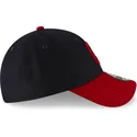 petten-gebogen-marineblauw-verstelbaar-9forty-the-league-van-cleveland-indians-mlb-van-new-era