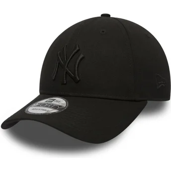 Petten gebogen zwart verstelbaar 9FORTY League Essential van New York Yankees MLB van New Era