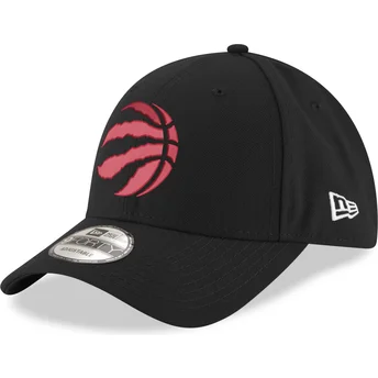 Petten gebogen zwart verstelbaar 9FORTY The League van Toronto Raptors NBA van New Era