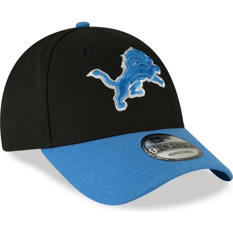 petten-gebogen-zwart-verstelbaar-9forty-the-league-van-detroit-lions-nfl-van-new-era