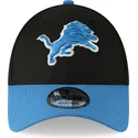 petten-gebogen-zwart-verstelbaar-9forty-the-league-van-detroit-lions-nfl-van-new-era