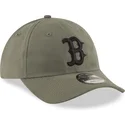 petten-gebogen-groen-verstelbaar-9twenty-nylon-packable-van-boston-red-sox-mlb-van-new-era