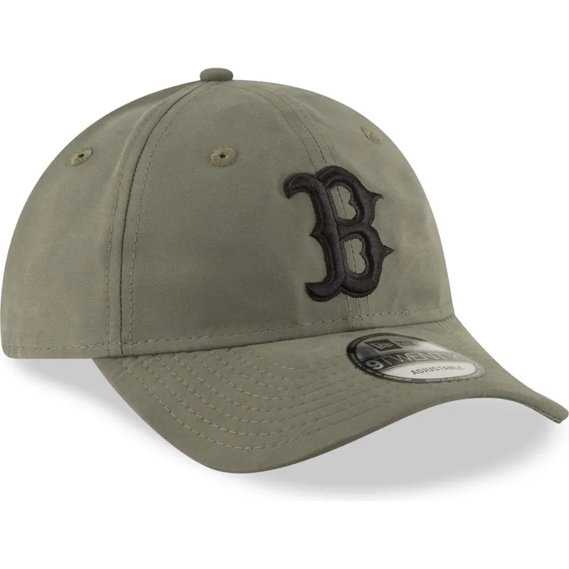 petten-gebogen-groen-verstelbaar-9twenty-nylon-packable-van-boston-red-sox-mlb-van-new-era