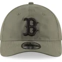 petten-gebogen-groen-verstelbaar-9twenty-nylon-packable-van-boston-red-sox-mlb-van-new-era