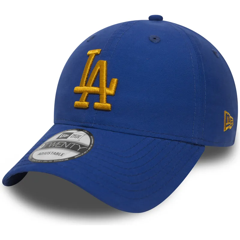 petten-gebogen-blauw-verstelbaar-dorado-9twenty-nylon-packable-van-los-angeles-dodgers-mlb-van-new-era