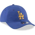 petten-gebogen-blauw-verstelbaar-dorado-9twenty-nylon-packable-van-los-angeles-dodgers-mlb-van-new-era