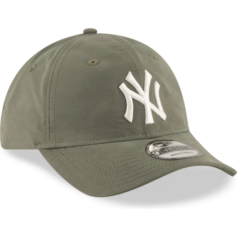 petten-gebogen-groen-verstelbaar-9twenty-nylon-packable-van-new-york-yankees-mlb-van-new-era