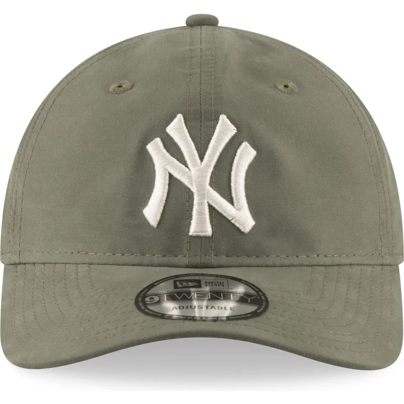 petten-gebogen-groen-verstelbaar-9twenty-nylon-packable-van-new-york-yankees-mlb-van-new-era