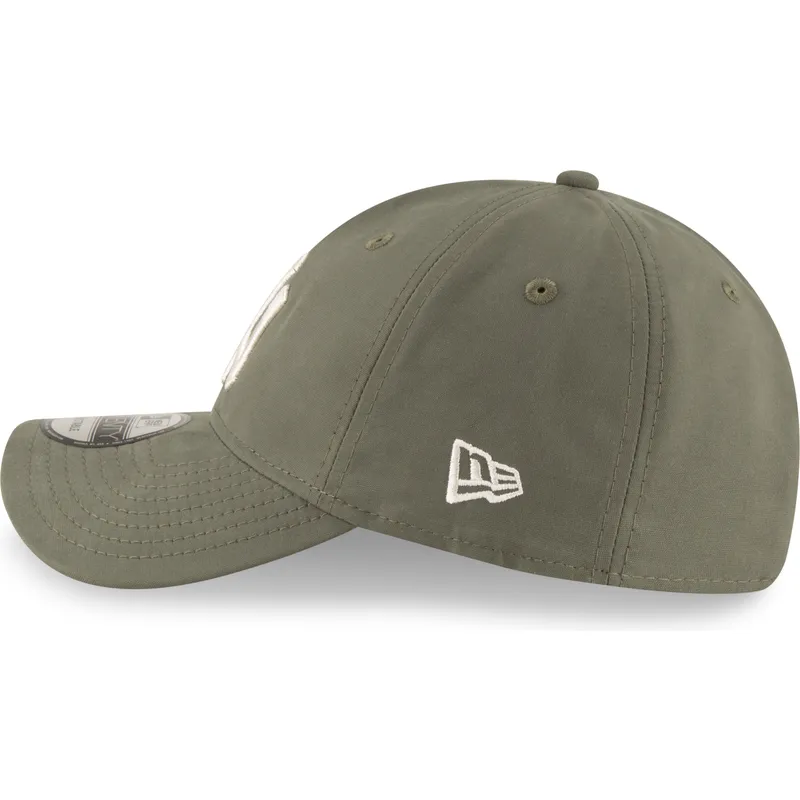 petten-gebogen-groen-verstelbaar-9twenty-nylon-packable-van-new-york-yankees-mlb-van-new-era