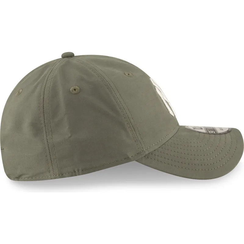 petten-gebogen-groen-verstelbaar-9twenty-nylon-packable-van-new-york-yankees-mlb-van-new-era