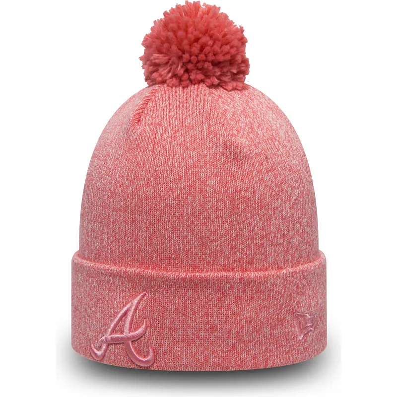 mutsen-pompon-roze-cuff-knit-essential-bobble-van-atlanta-braves-mlb-van-new-era mutsen-pompon-roze-cuff-knit-essential-bobble-van-atlanta-braves-mlb-van-new-era