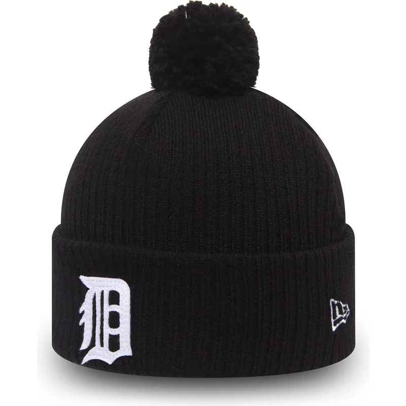 mutsen-pompon-zwart-cuff-knit-lightweight-felt-bobble-van-detroit-tigers-mlb-van-new-era mutsen-pompon-zwart-cuff-knit-lightweight-felt-bobble-van-detroit-tigers-mlb-van-new-era