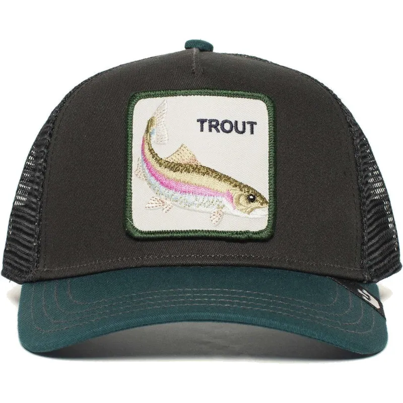 petten-gebogen-zwart-snapback-rainbow-trout-the-farm-van-goorin-bros petten-gebogen-zwart-snapback-rainbow-trout-the-farm-van-goorin-bros