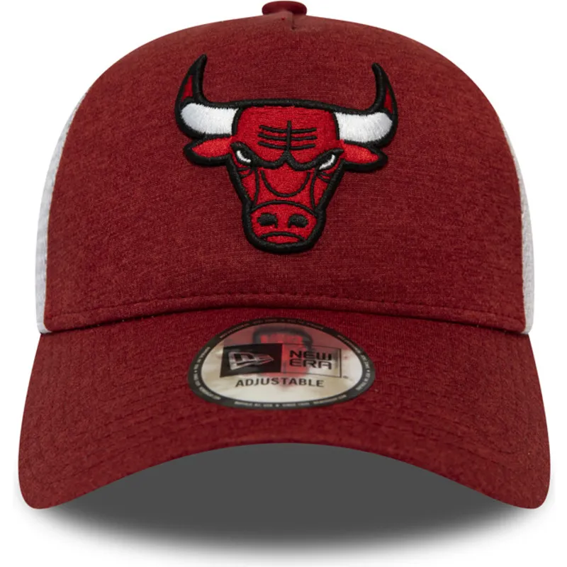 petten-gebogen-rood-verstelbaar-trucker-shadow-tech-a-frame-van-chicago-bulls-nba-van-new-era
