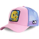 petten-gebogen-roze-snapback-twe1-tweety-looney-tunes-van-capslab