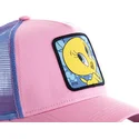 petten-gebogen-roze-snapback-twe1-tweety-looney-tunes-van-capslab