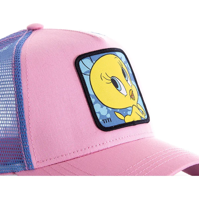 petten-gebogen-roze-snapback-twe1-tweety-looney-tunes-van-capslab