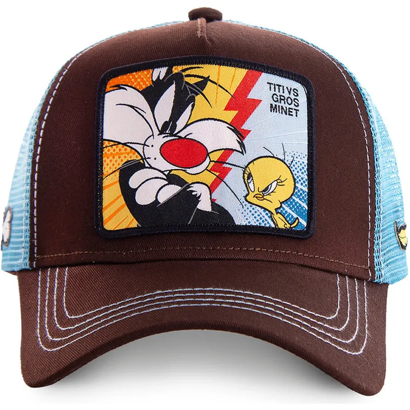 petten-gebogen-bruin-snapback-vs-tvg1-sylvester-en-tweety-looney-tunes-van-capslab