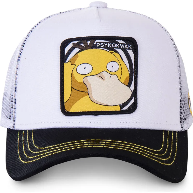 petten-gebogen-wit-snapback-psy3-psyduck-pokemon-van-capslab petten-gebogen-wit-snapback-psy3-psyduck-pokemon-van-capslab