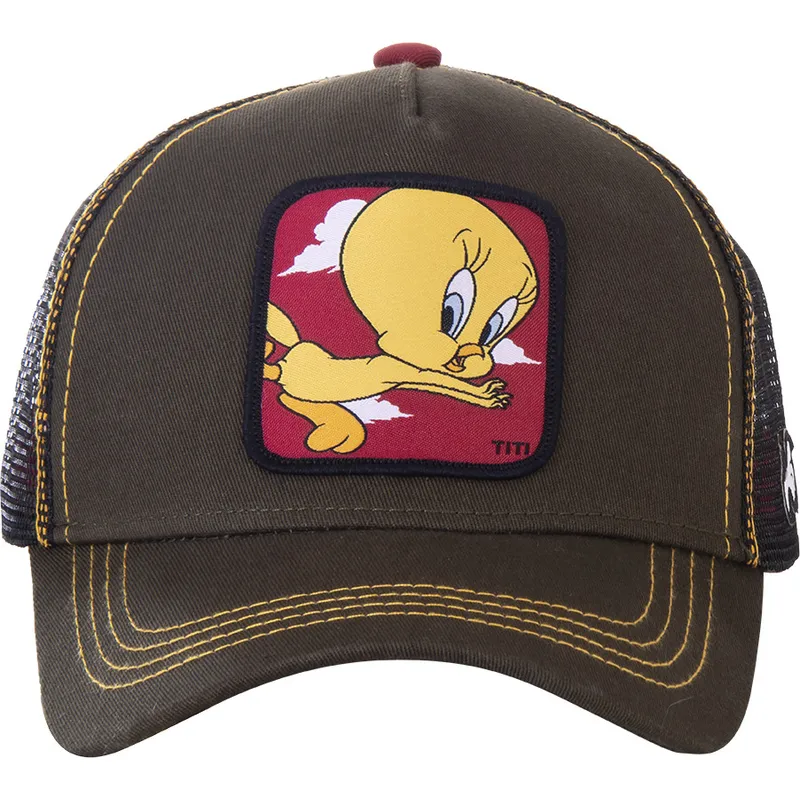 petten-gebogen-groen-snapback-tit2-tweety-looney-tunes-van-capslab
