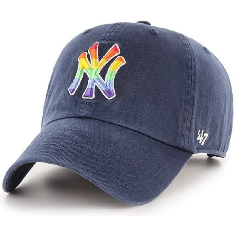 petten-gebogen-marineblauw-verstelbaar-van-new-york-yankees-mlb-van-47-brand