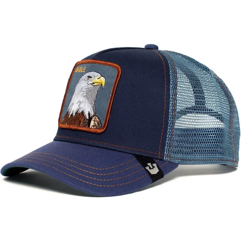 petten-gebogen-marineblauw-snapback-eagle-the-farm-van-goorin-bros
