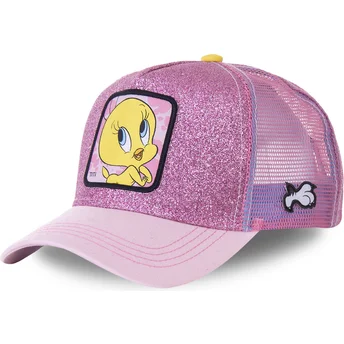 petten-gebogen-roze-snapback-purpurina-twe4-tweety-looney-tunes-van-capslab
