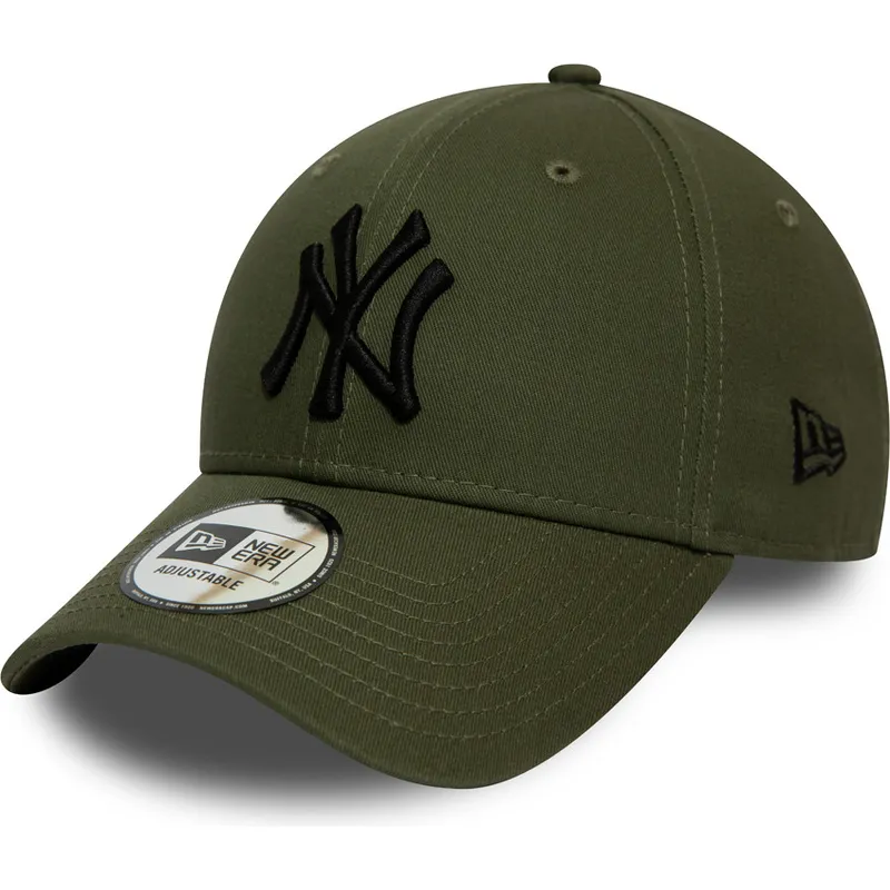 petten-gebogen-groen-verstelbaar-9forty-league-essential-van-new-york-yankees-mlb-van-new-era