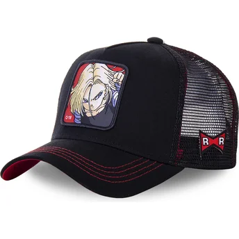 petten-gebogen-zwart-snapback-androide-c18b-c-18-dragon-ball-van-capslab