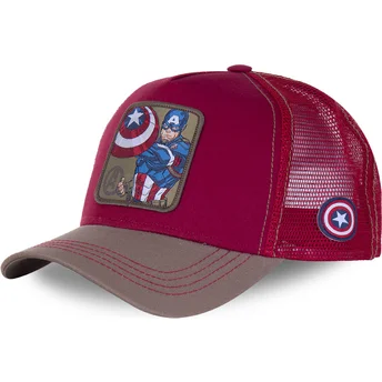 petten-gebogen-rood-snapback-cpt3-captain-america-marvel-comics-van-capslab