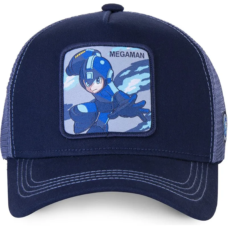 petten-gebogen-blauw-snapback-her3-mega-man-van-capslab
