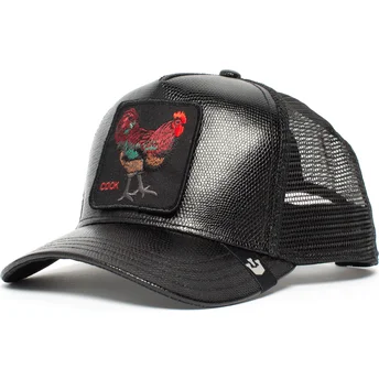 petten-gebogen-zwart-snapback-big-rooster-the-farm-van-goorin-bros