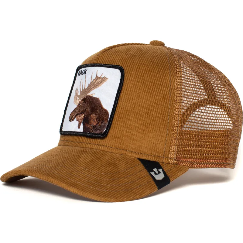 petten-gebogen-bruin-snapback-moose-head-the-farm-van-goorin-bros