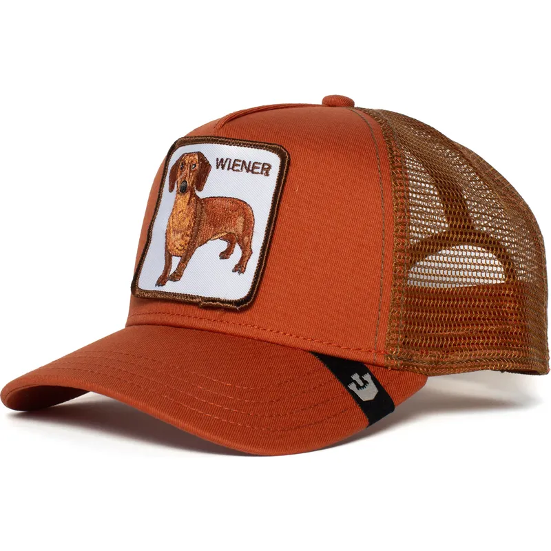 petten-gebogen-bruin-snapback-weiner-dawg-the-farm-van-goorin-bros