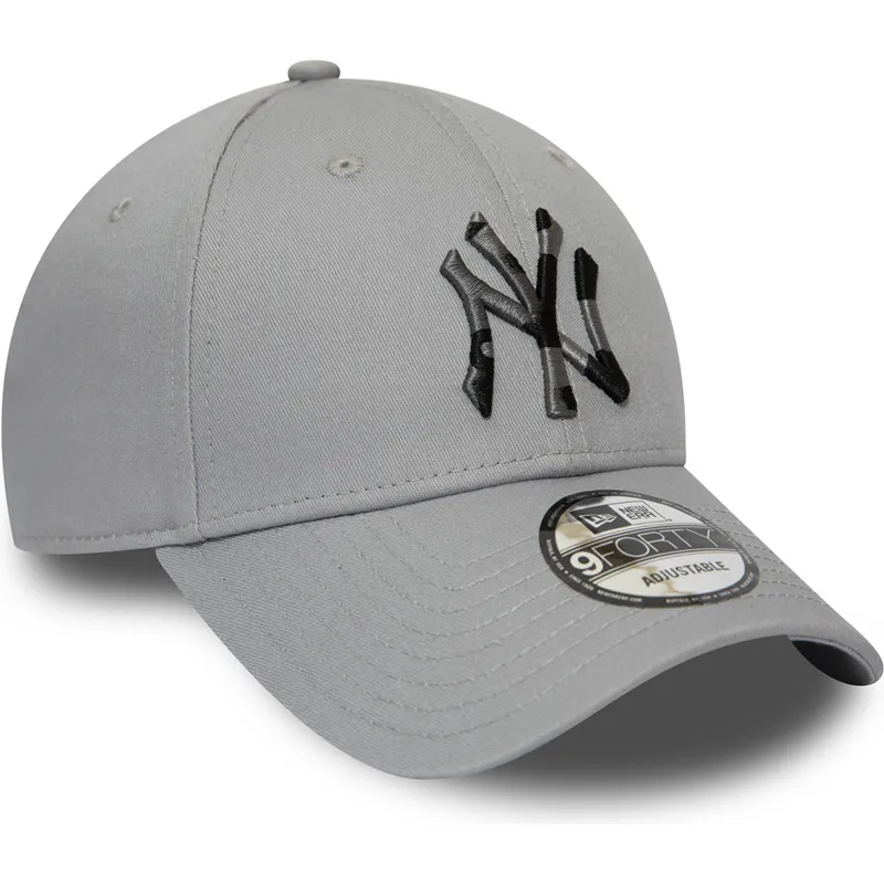 petten-gebogen-grijs-verstelbaar-9forty-camo-infill-van-new-york-yankees-mlb-van-new-era