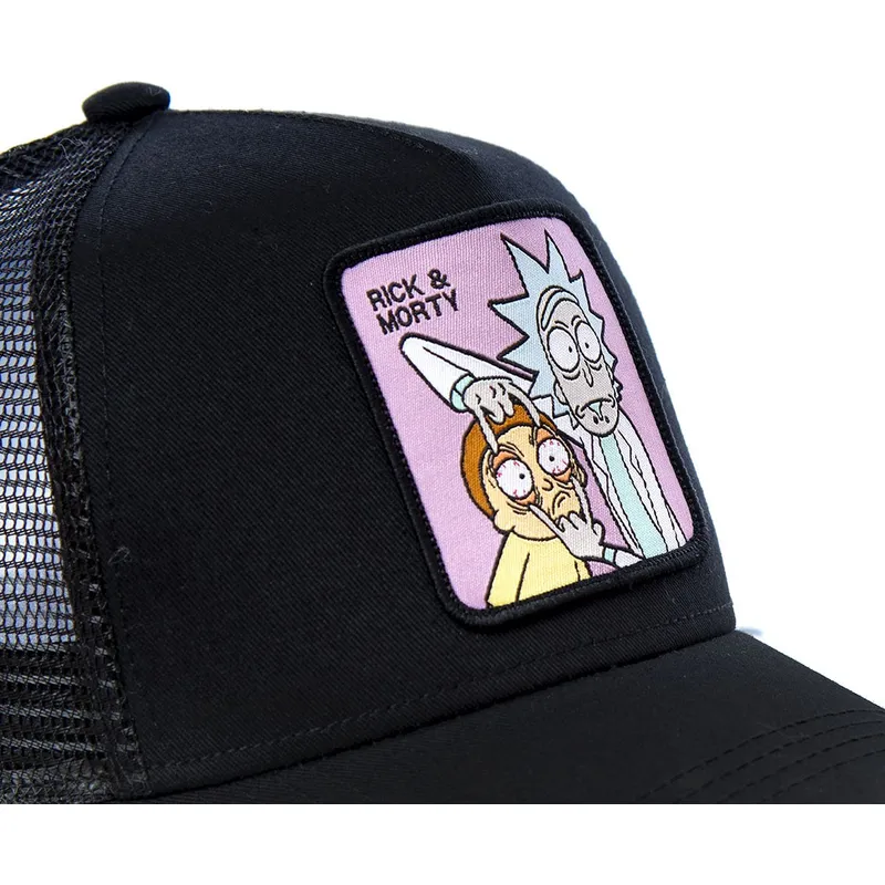 petten-gebogen-zwart-snapback-loo1-rick-en-morty-van-capslab