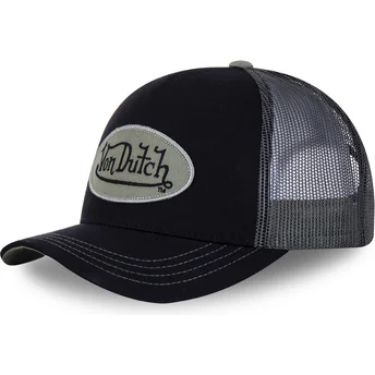 Petten gebogen zwart snapback ARM van Von Dutch