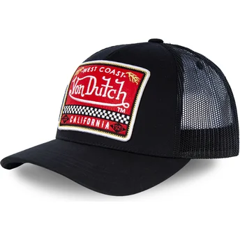 Petten gebogen zwart snapback BLKA van Von Dutch
