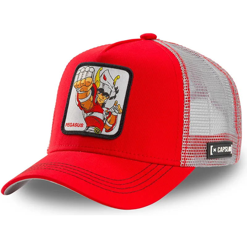 petten-gebogen-rood-snapback-pegasus-seiya-saint-seiya-ridders-van-de-zodiac-van-capslab