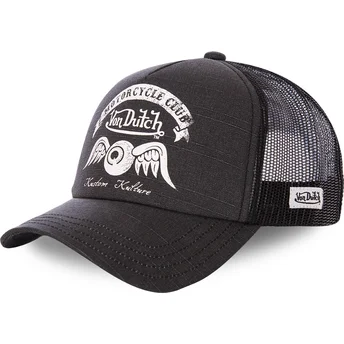 Petten gebogen zwart snapback CREW8 van Von Dutch