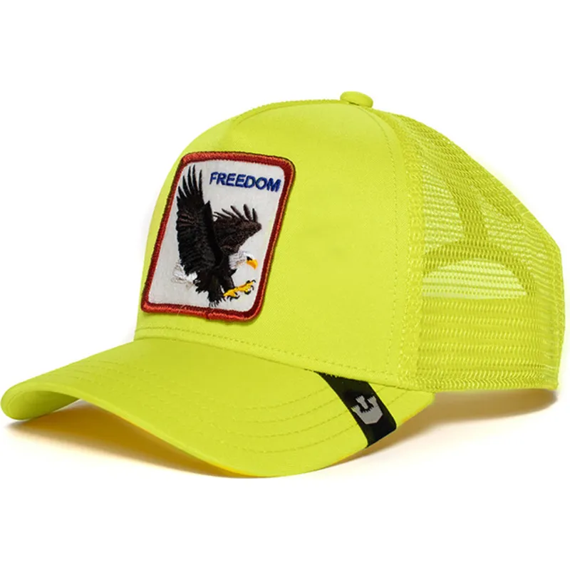 petten-gebogen-geel-snapback-freedom-the-farm-van-goorin-bros