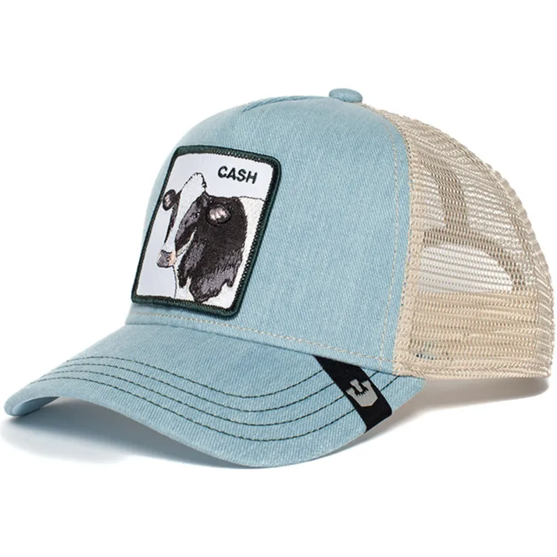 petten-gebogen-blauw-snapback-cash-cow-the-farm-van-goorin-bros