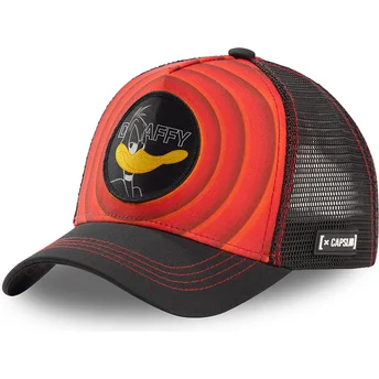 petten-gebogen-rood-snapback-bullseye-color-rings-loo-daf1-daffy-duck-looney-tunes-van-capslab