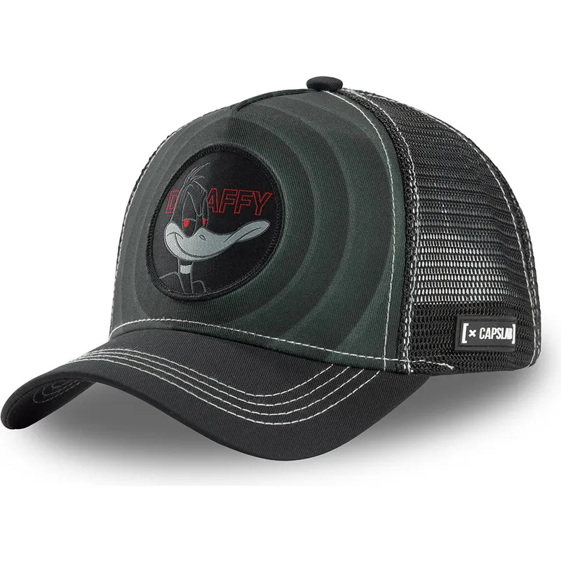 petten-gebogen-zwart-snapback-bullseye-color-rings-loo-daf2-daffy-duck-looney-tunes-van-capslab